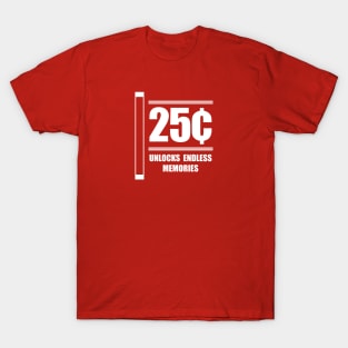 Retro Arcade "25 Cents, Unlocks Endless Memories" T-Shirt